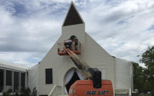 Camp Grace chapel painted by Meadows Painting