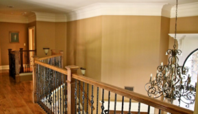 Residential interior painting project completed in Mobile Alabama by Meadows Painting.