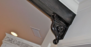 Residential interior painting project completed in Mobile Alabama by Meadows Painting.