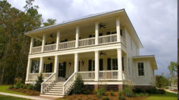 Exterior painting project completed in Mobile, Alabama by Meadows Painting.