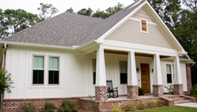 Exterior painting project completed in Mobile, Alabama by Meadows Painting.