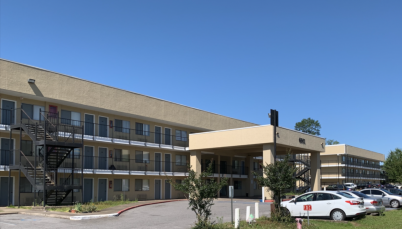 Exterior painting project completed in Mobile, Alabama by Meadows Painting.  Marigold Apartments